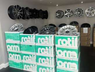 Alloy Wheels on display in Tyre-Smart Showroom Pic2